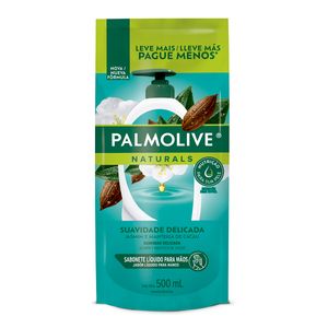 Sabonete Líquido Suavidade Delicada Palmolive Naturals Sachê 500ml Refil Leve Mais Pague Menos