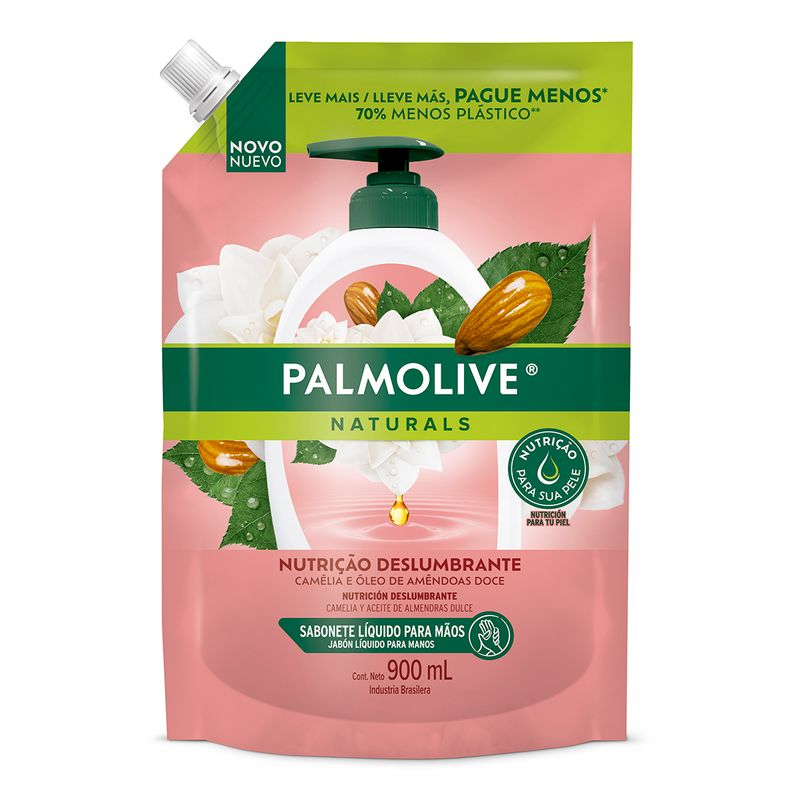 Sabonete-Liquido-Oleo-Nutritivo-para-as-Maos-Palmolive-Naturals-Sache-900ml-Refil-Super-Economico