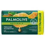 Sabonete Barra Frescor Nutritivo Tangerina e Alecrim Palmolive Naturals Envoltório 150g Tamanho Familiar