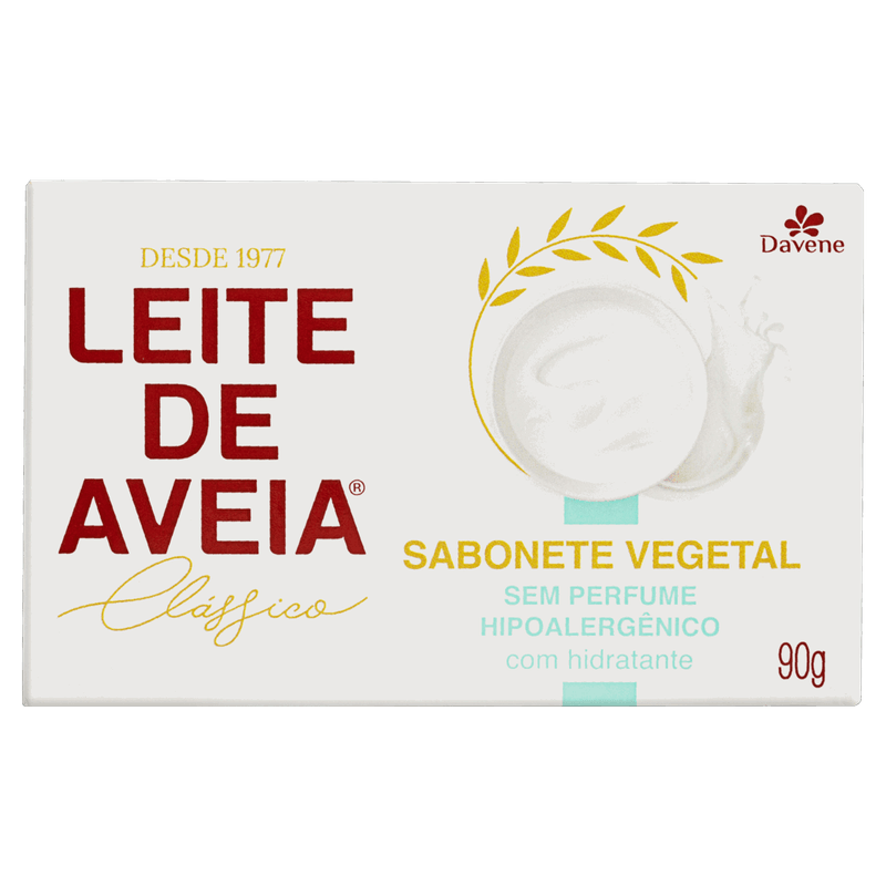 Sabonete-Barra-Vegetal-sem-Perfume-Davene-Leite-de-Aveia-Classico-Caixa-90g