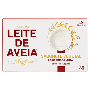 Sabonete Barra Vegetal Perfume Original Davene Leite de Aveia Clássico Caixa 90g