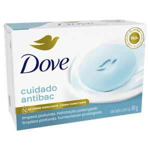 Sabonete Barra Antibacteriano Dove Cuida & Protege Caixa 90g