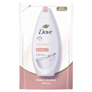 Sabonete Líquido Água Micelar Dove Anti-Stress Sachê 200ml Refil