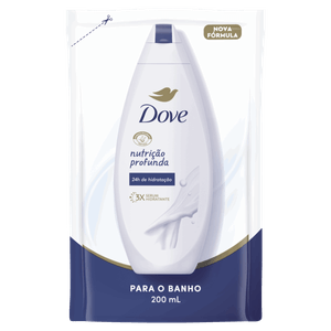 Sabonete Líquido Nutrição Profunda Dove Sachê 200ml Refil