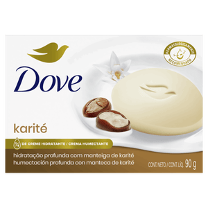 Sabonete Barra Óleo de Karité e Baunilha Dove Delicious Care Caixa 90g