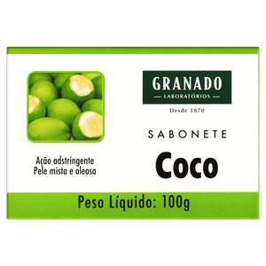 Sabonete Barra Coco Granado Caixa 100g