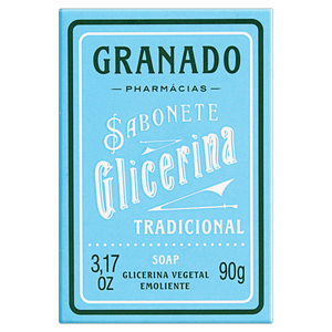 Sabonete Barra Vegetal Tradicional Granado Glicerina Caixa 90g