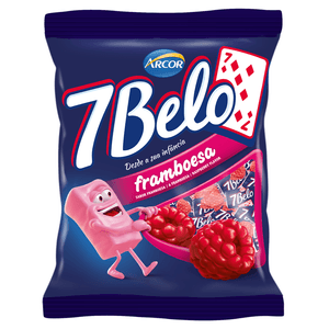 Bala Arcor 7 Belo Framboesa  PE 100G