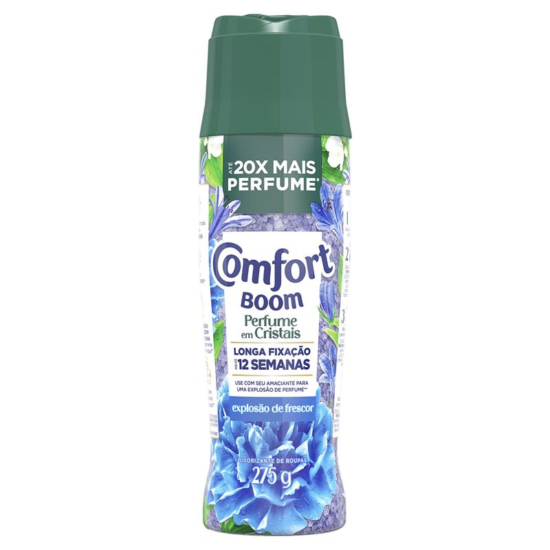 Amaciante-de-Roupa-Explosao-de-Frescor-Comfort-Boom-Perfume-em-Cristais-Frasco-275g