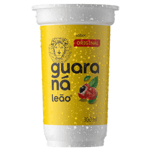 Refresco Adoçado Guaraná Leão Copo 300ml