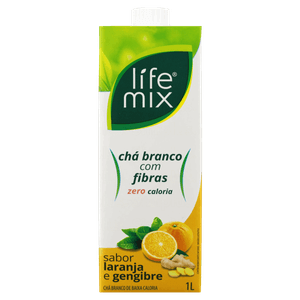 Chá Branco Laranja e Gengibre Life Mix Caixa 1l