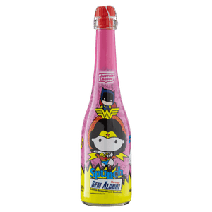 Sidra Zero Álcool Morango Liga da Justiça Spunch Garrafa 660ml