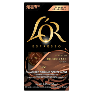 Café em Cápsula Torrado e Moído Espresso Chocolate L'or Caixa 52g 10 Unidades