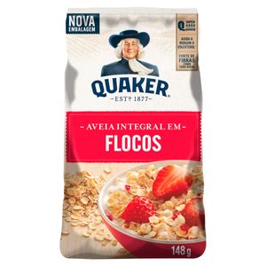 Aveia em Flocos Integral Quaker Pacote 148g