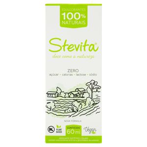 Adoçante Líquido Zero Lactose Stevita Caixa 60ml