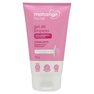 Gel de Limpeza Facial Gentil Antirressecamento Monange Bisnaga 120g