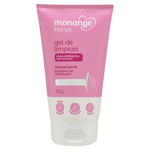 Gel de Limpeza Facial Gentil Antirressecamento Monange Bisnaga 120g