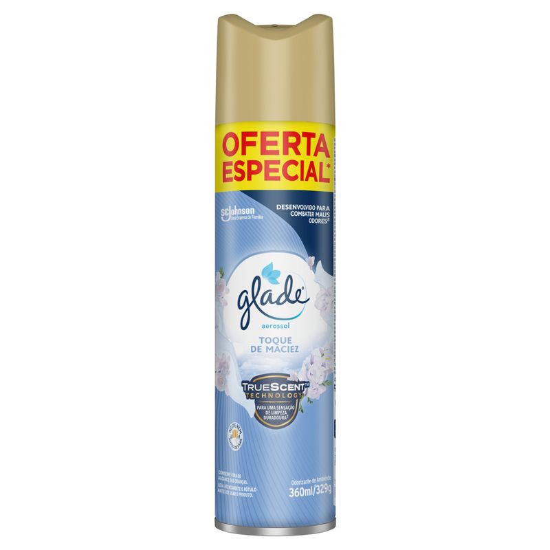 Odorizador de Ambiente Aerossol Toque de Maciez Glade Frasco 360ml Oferta Especial