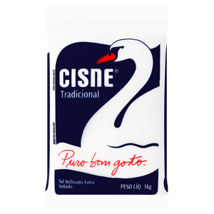 Sal Refinado Cisne Pacote 1kg