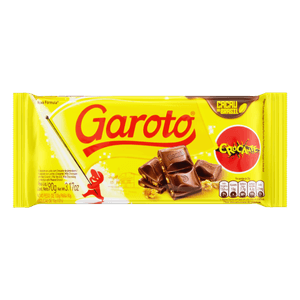 Chocolate ao Leite Garoto Crocante Pacote 90g