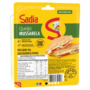 Queijo Mussarela Sadia Soltiss. Ct 150G