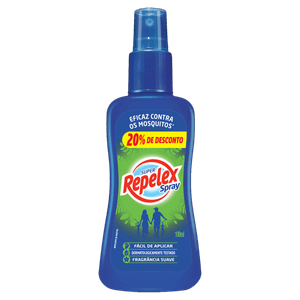 Repelente Spray Suave Repelex Frasco 100ml Grátis 20% de Desconto