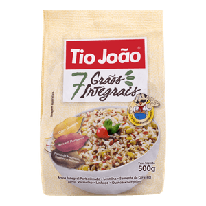 Arroz Integral 7 Grãos com Quinoa Tio João Pacote 500g