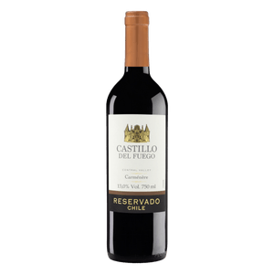 Vinho Chileno Tinto Meio Seco Reservado Castillo del Fuego Carménère Central Valley Garrafa 750ml