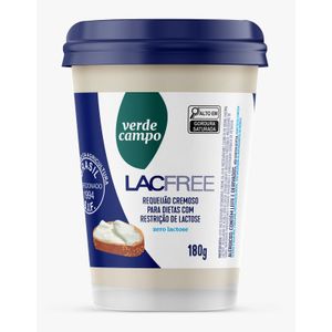 Requeijão Cremoso Zero Lactose Verde Campo Lacfree Copo 180g