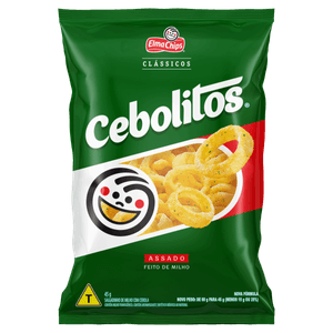 Salgadinho de Milho Elma Chips Cebolitos Clássicos Pacote 45g