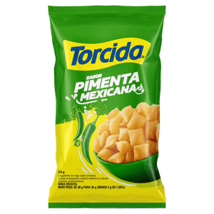 Salgadinho de Trigo Pimenta Mexicana Torcida Pacote 35g