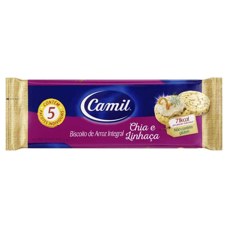 Pack-Biscoito-de-Arroz-Integral-Chia-e-Linhaca-Camil-Pacote-90g-5-Unidades