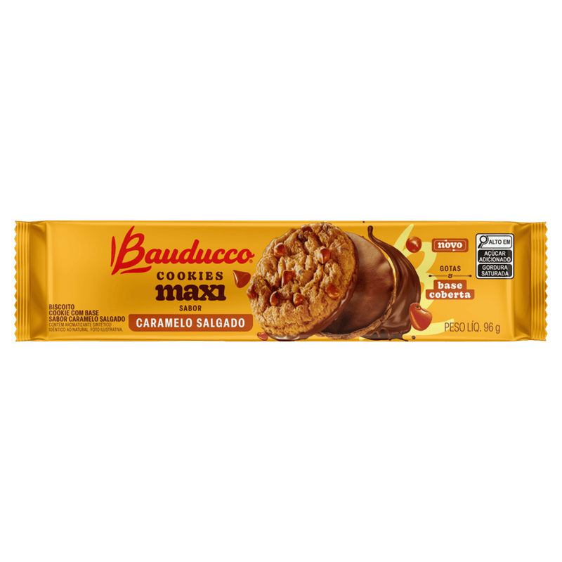 Biscoito-Cookie-com-Gotas-e-Cobertura-de-Caramelo-Salgado-Bauducco-Maxi-Pacote-96g