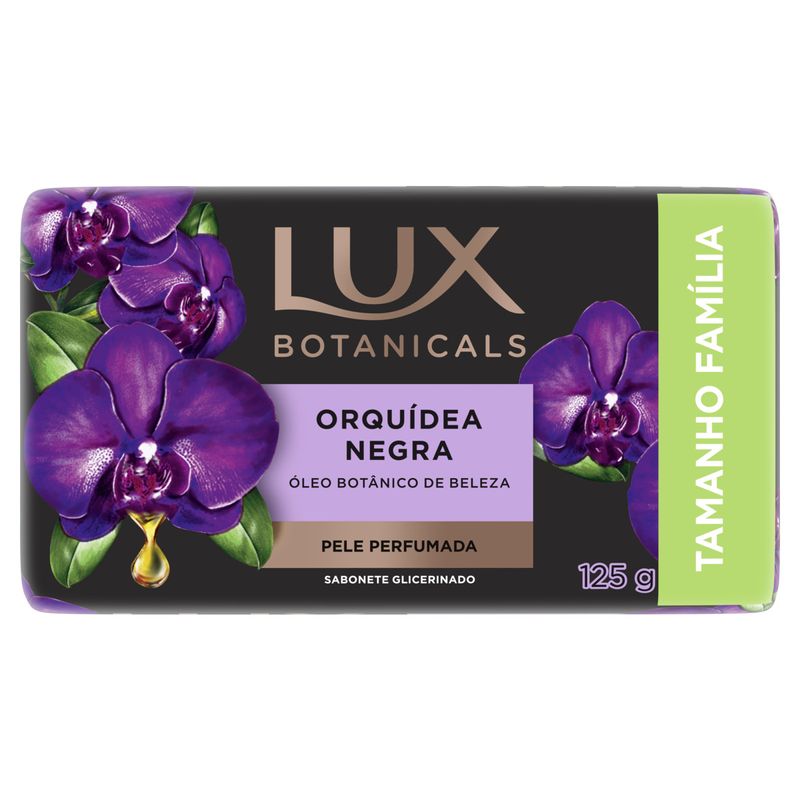 Sabonete-Barra-de-Glicerina-Orquidea-Negra-Lux-Botanicals-Envoltorio-125g-Tamanho-Familia