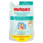 Sabonete-Liquido-de-Glicerina-Extra-Suave-Disney-Baby-Huggies-Sache-400ml-Refil-Embalagem-Economica
