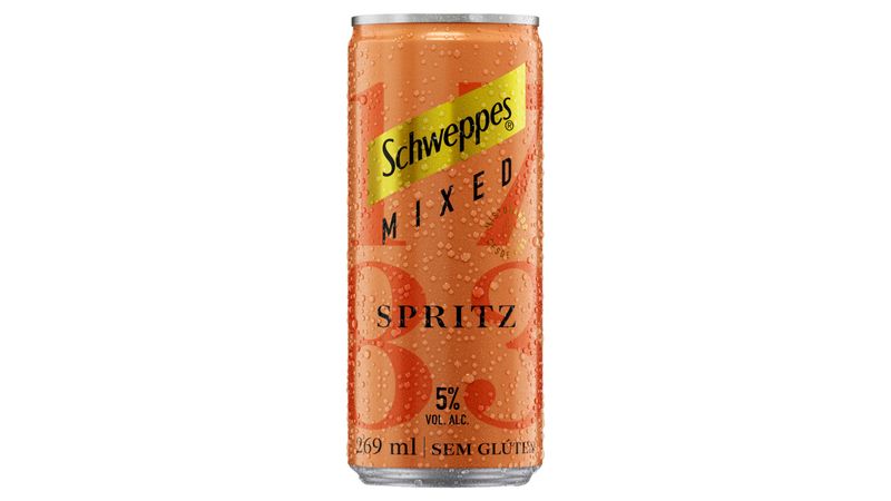 Bebida Mista Alcoólica Gaseificada Spritz Schweppes Mixed Lata