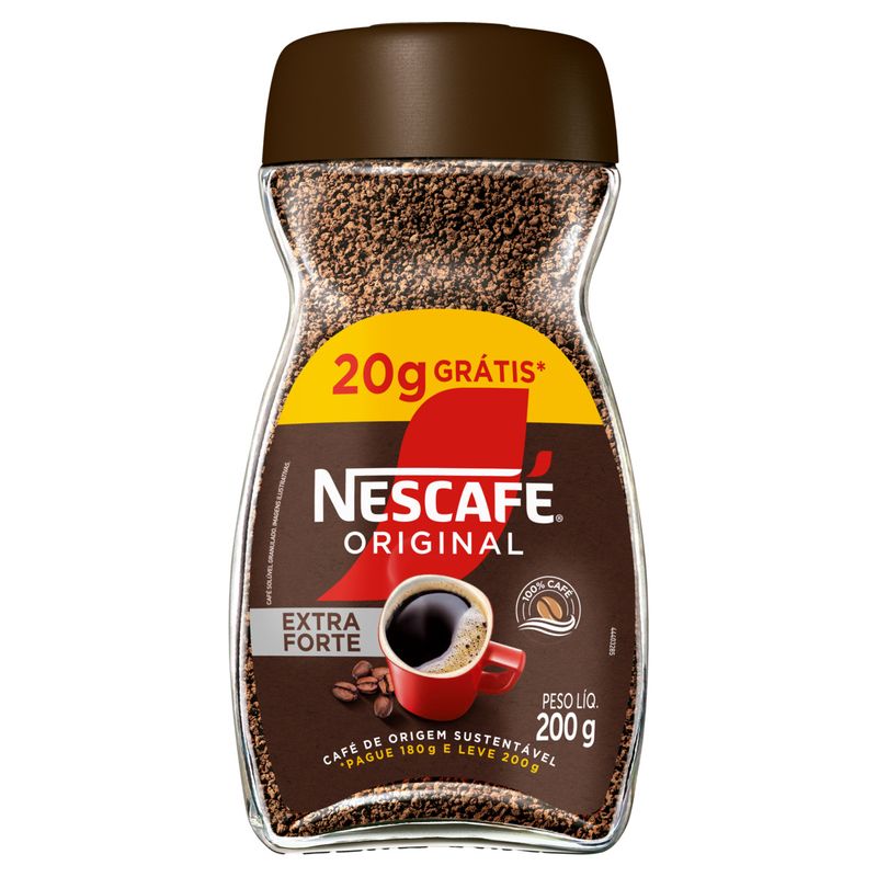 Cafe-Soluvel-Granulado-Extraforte-Nescafe-Original-Vidro-Leve-200g-Pague-180g