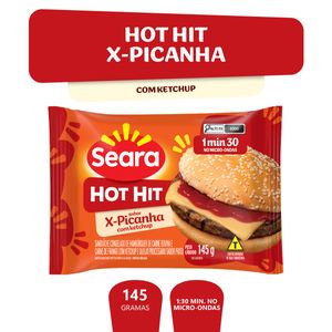 Sanduíche Congelado X-Picanha Seara Hot Hit Pacote 145g