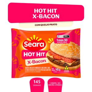 Sanduíche Congelado X-Bacon Seara Hot Hit Pacote 145g