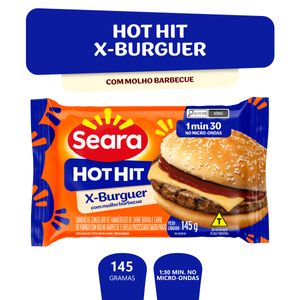 Sanduíche Congelado X-Burguer Seara Hot Hit Pacote 145g