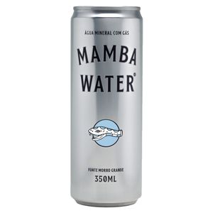 Água Mineral com Gás Mamba Water Lata 350ml