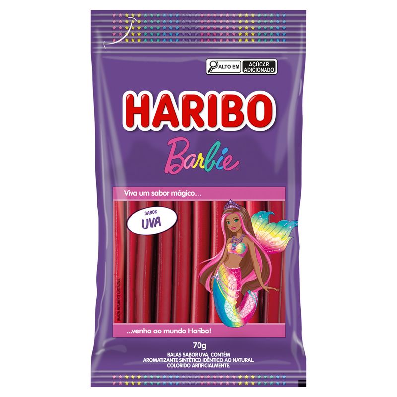 Bala-Uva-Barbie-Haribo-Pacote-70g