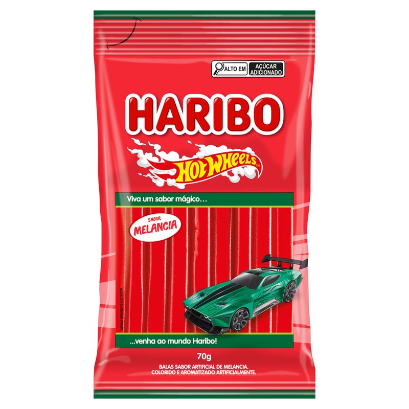 Bala-Melancia-Hot-Wheels-Haribo-Pacote-70g