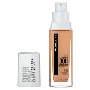 Base Líquida Longa Duração 128 Warm Nude Maybelline Superstay Active Wear 30h 30ml