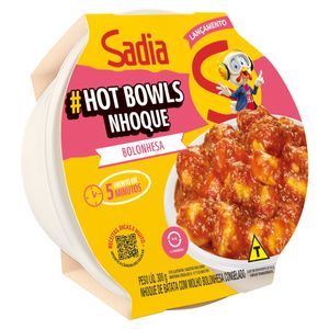 Nhoque ao Molho Bolonhesa Sadia Hot Bowls Pote 300g