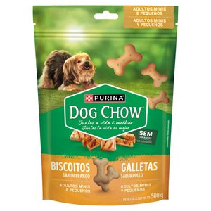 Biscoito para Cães Raças Minis e Pequenas Frango Purina Dog Chow Pouch 500g