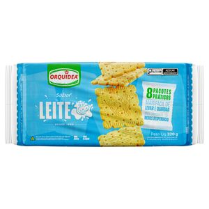Biscoito Leite Orquídea Pacote 320g 8 Unidades