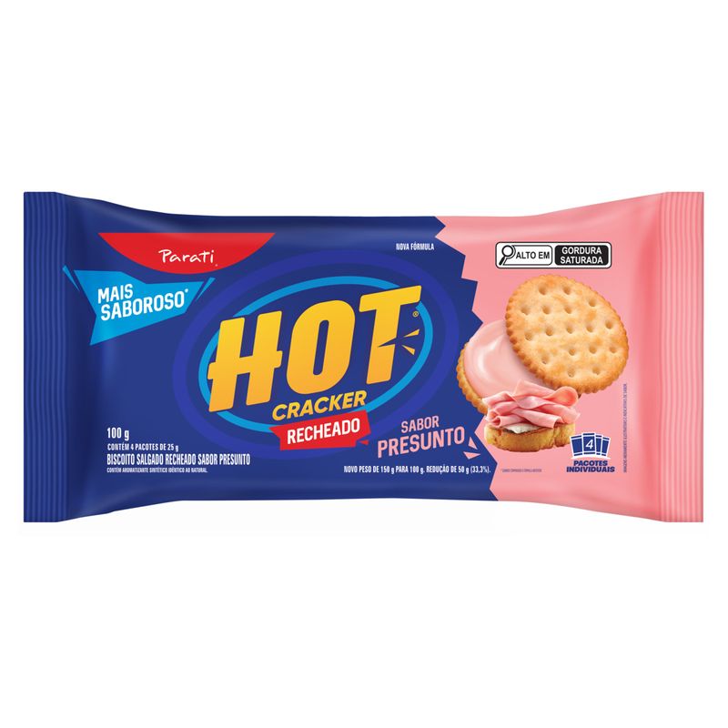 Pack-Biscoito-Recheio-Presunto-Hot-Cracker-Pacote-100g-4-Unidades