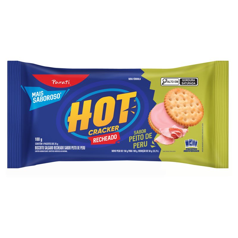 Pack-Biscoito-Recheio-Peito-de-Peru-Hot-Cracker-Pacote-100g-4-Unidades