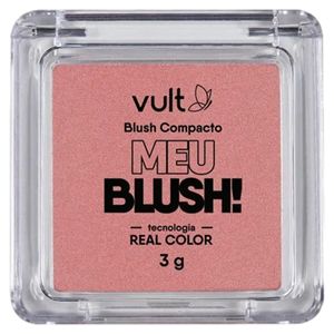 Blush Pó Compacto Rosa Perolado Vult Meu Blush! 3g